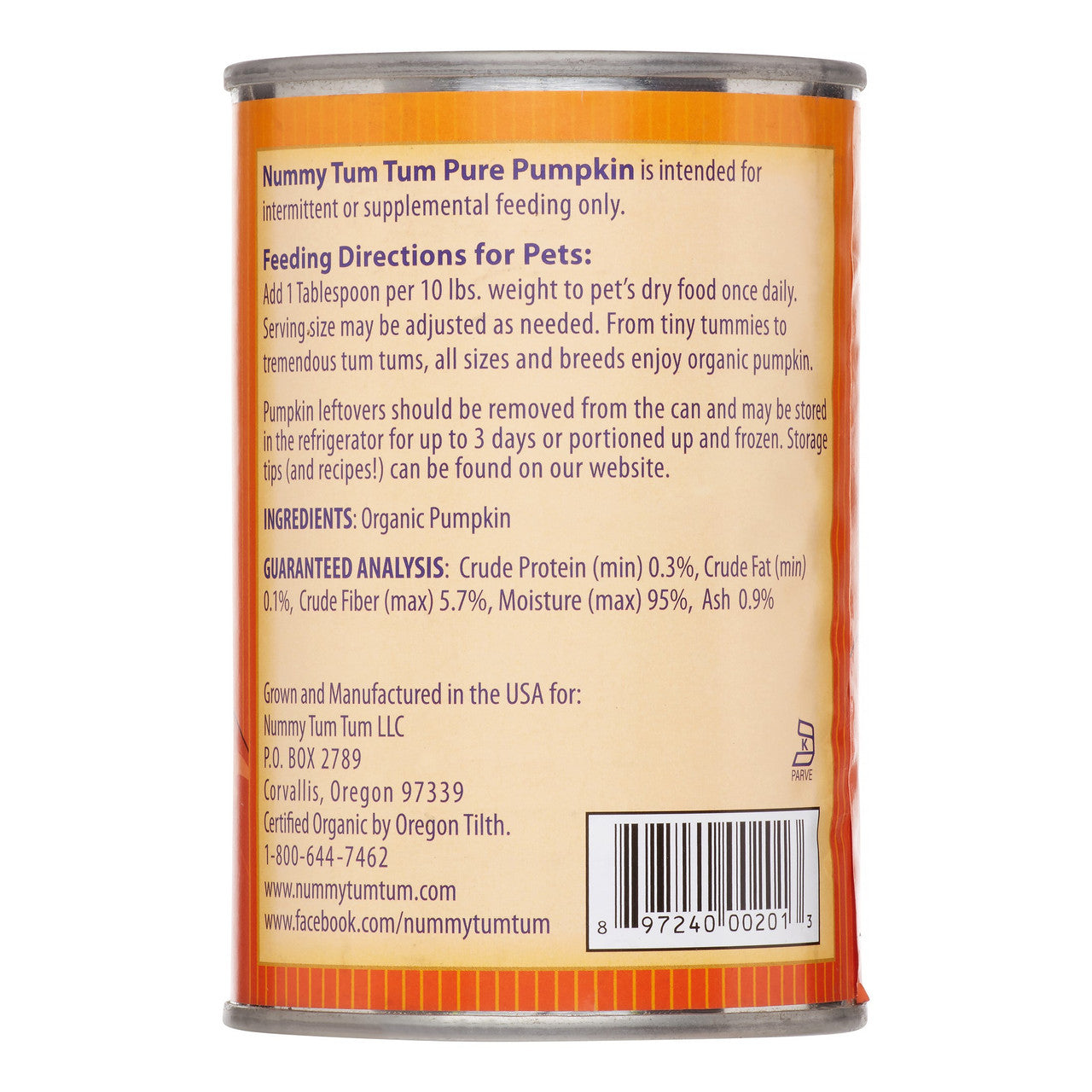 Nummy Tum-Tum Pure Pumpkin Dog Food (12x15OZ )-1
